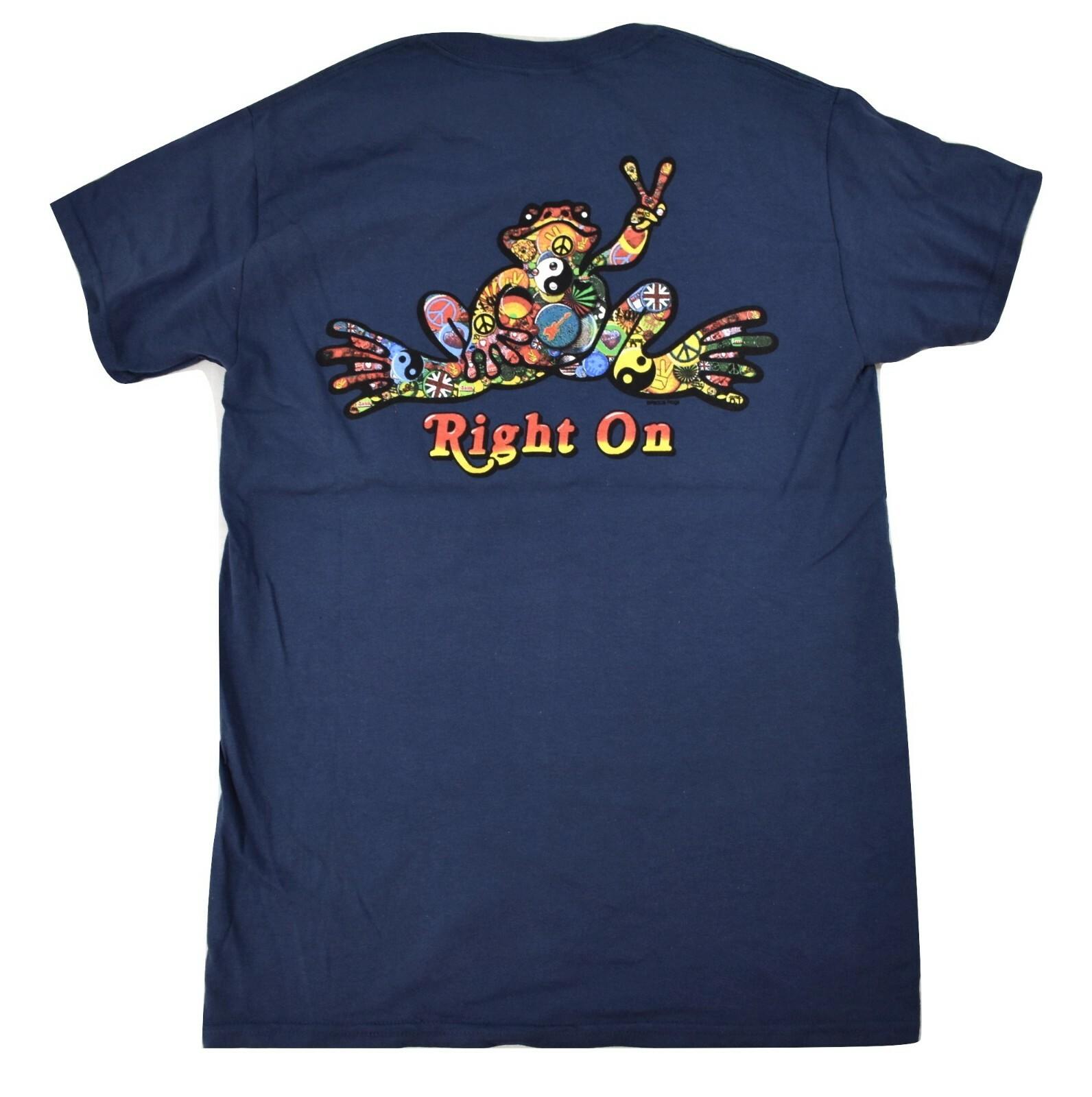 

Peace Frogs Mens Right On Design Tee Shirt New 4XL