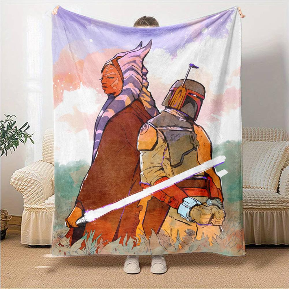 Star Wars Blanket Durable Comfort Suitable for Couch Picnics Chair All-Season Use Stylish Decor Ideal Gift for Friends Family Couples Picnic
