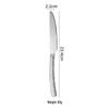 High-End 304 Stainless Steel Hammered Knife, Fork, and Spoon Set - Perfect for Steak, Restaurant, or Home Use