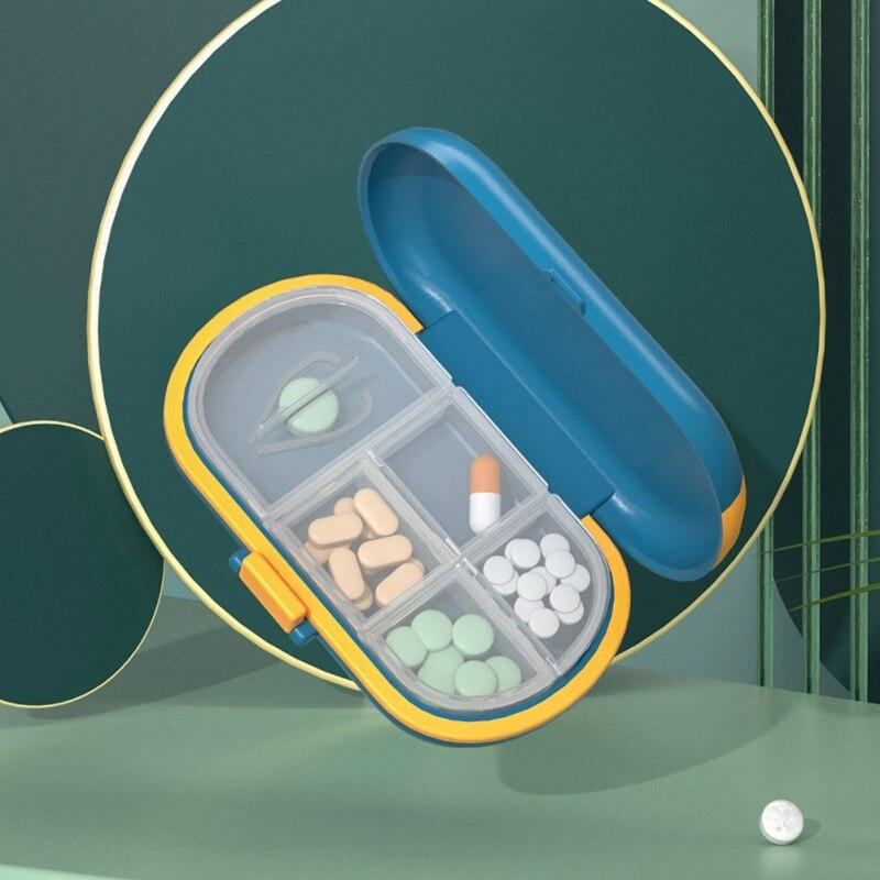 Medicine Sealing Box Pill Cutter Box Made Of PP BPA Free Safe Easy To Clean