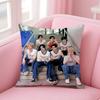 Korean Boy Team E-Enhypen Pillow Case Pattern Printing Pillowcase Living Room Sofa Cushion Cover Bedroom Room Decor