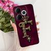 For Itel A80 Case A671L A671LC Back Cover Luxury A Z Initial Letter Crown Soft Silicone Couple Phone Case For ItelA80 A 80 Shell
