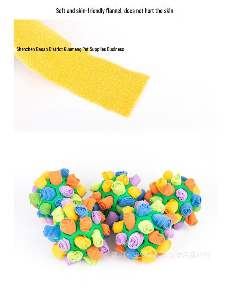 Pet Sniff & Play: Hidden Food Rubber Ball Toy for Dogs
