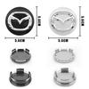 4pcs 56mm Car Wheel Center Cover Hub Cap Badge Emblem Auto Accessories For Mazda 3 6 2 5 Atenza Axela Demio CX3 CX5 CX-5 MS RX8 k1