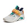 Anta Bastard Cushioning Slip Resistant Abrasion Resistant Breathable Low top Chunky Sneakers Men's White Green Orange 112028085-4