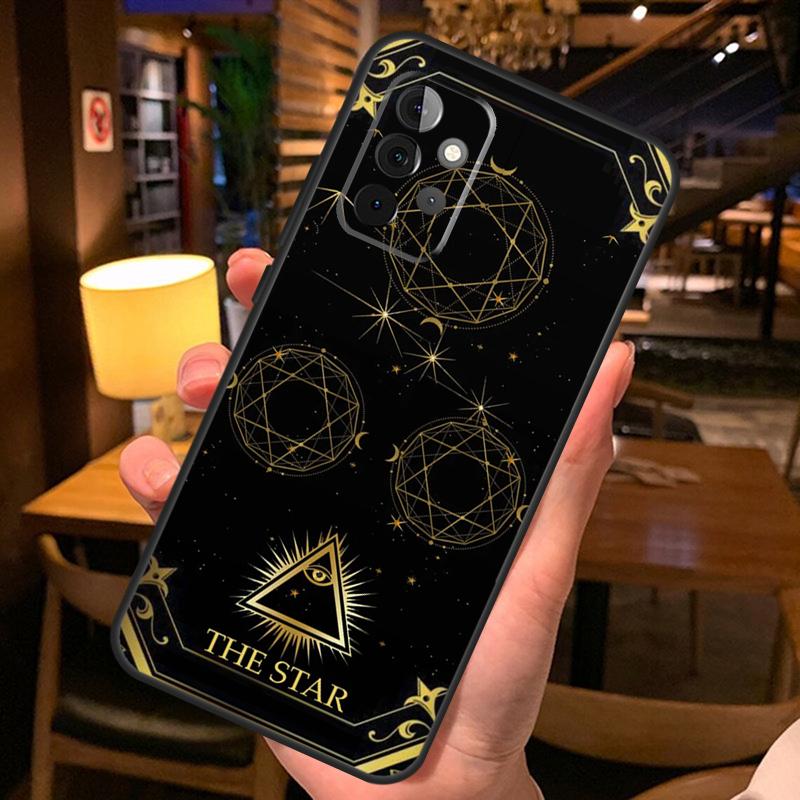 Astrology Tarot Cards Phone Case For Samsung A51 A71 A50 A70 A13 A23 A33 A53 A12 A22 A32 A42 A52 A54 A34 A14 Cover