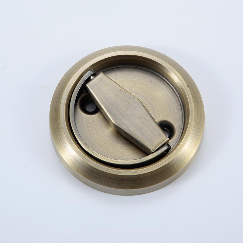Wholesale Hidden Lock 304 Stainless Steel Single and Double-sided Sliding Door Invisible Pull Ring Concealed Embedded Handle