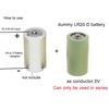 LR20 D Fake Battery Placeholder Replacement Dummy Battery Housing Case Skin Conductor for DIY Projects Not Real Battery
