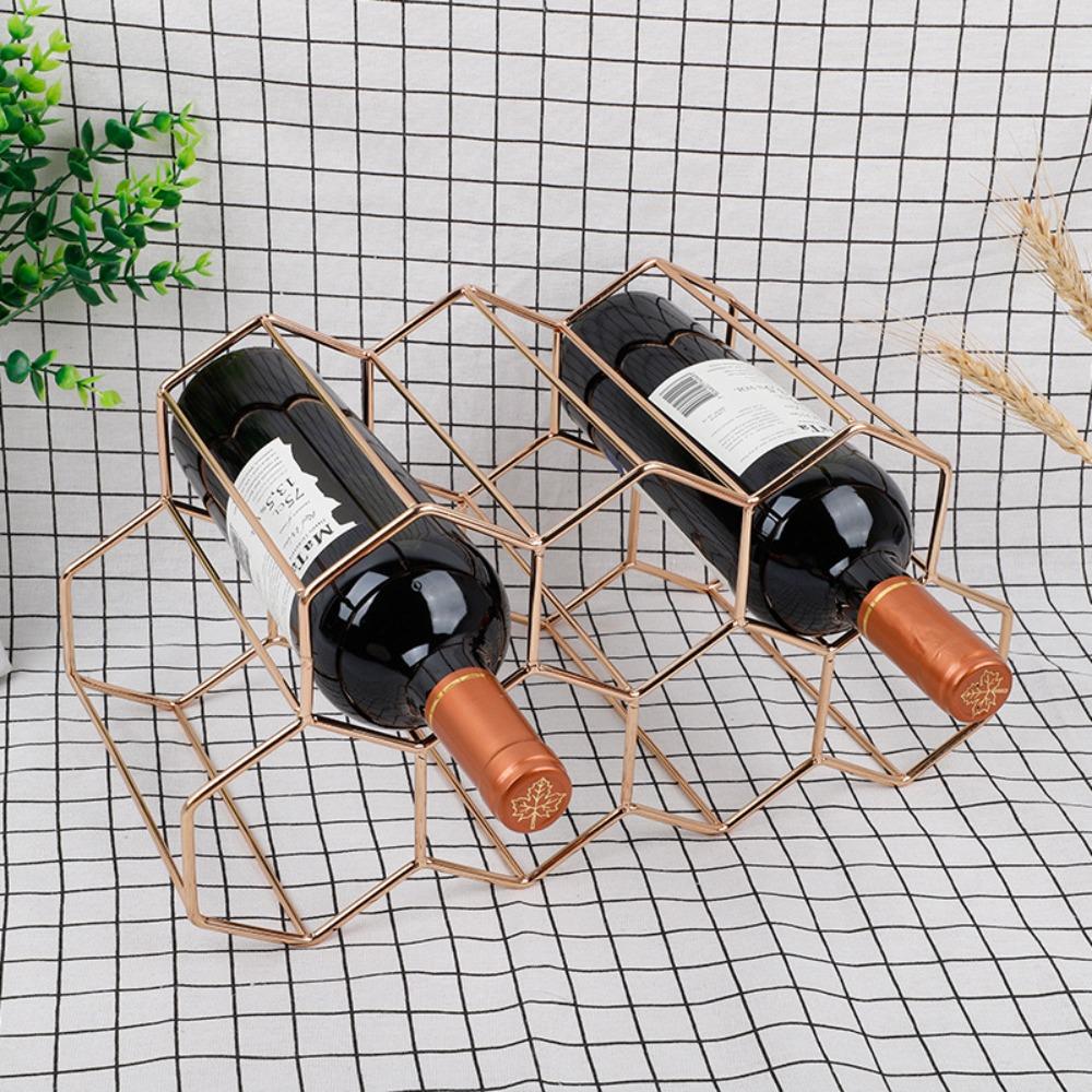 

Space Saver Barware Shelves Wine Rack Wine Storage Holder Wine Display Holder Wine Bottle Storage розового золота