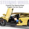 1:24 Scale Revuelto Bolide Sports Car Model Toy Pull Back Music Light Spray Supercar Doors Opened Alloy Diecast Models for Kids