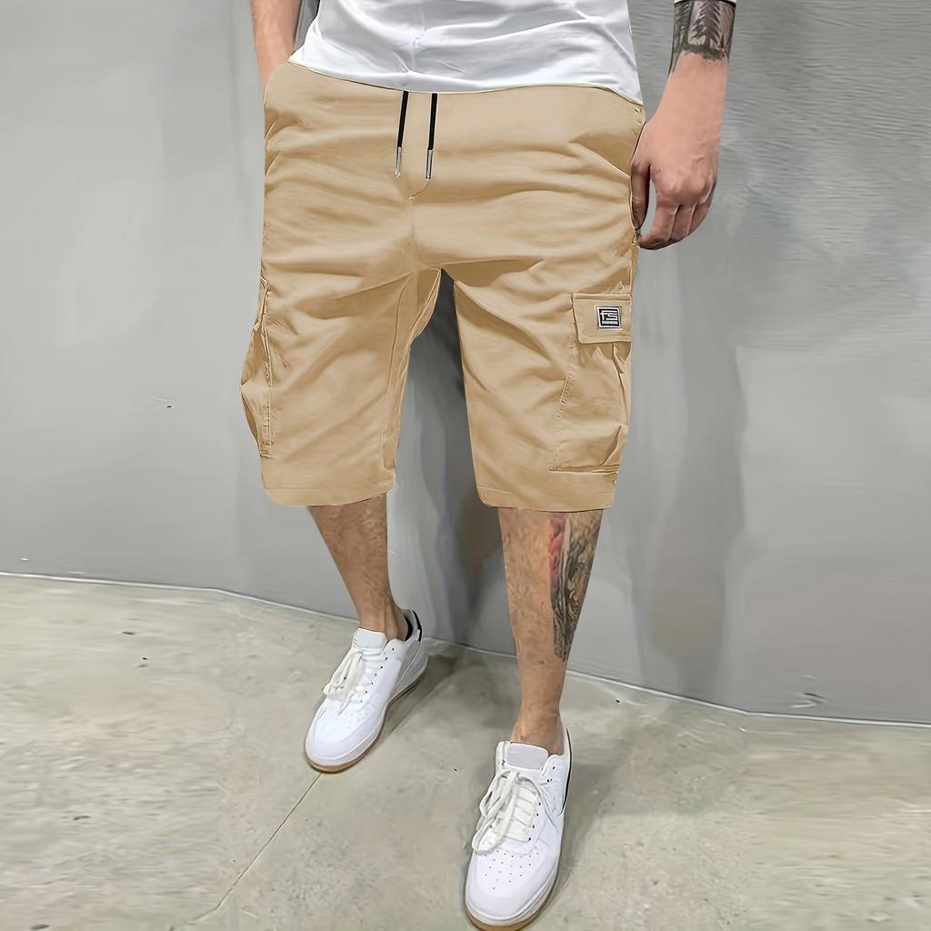 Men's Cargo Shorts, Outdoor Casual Loose, Straight Work Shorts With Multi-pocket