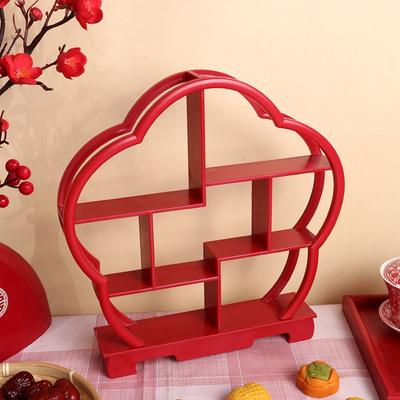 Chinese Style Wedding Pastry Stand Handmade Antique Model Toy Display Stand Festive Cupcake Dessert Plate Party Favors