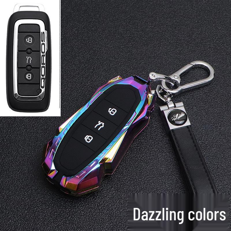 Premium Metal Protective Shell for 2021 Qoros 5 Key - Fits Qoros 3/5/7