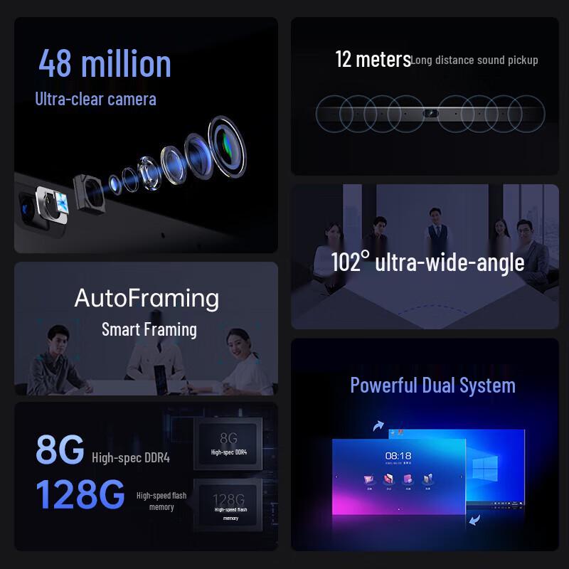 Haoli 86-inch 4K Interactive Smart Conference Whiteboard (CN Version)