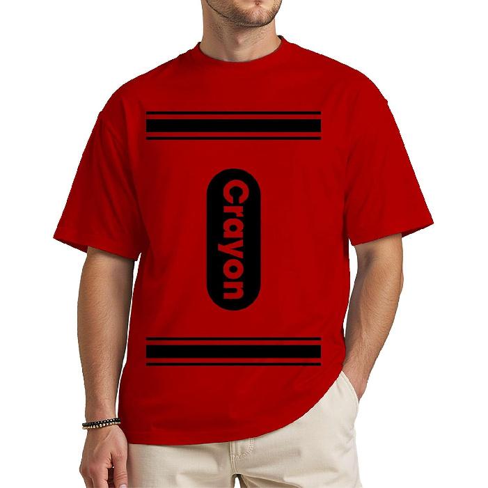 Funny Crayon Halloween Shirt, Unisex Costume T-Shirt for Adults and Teens