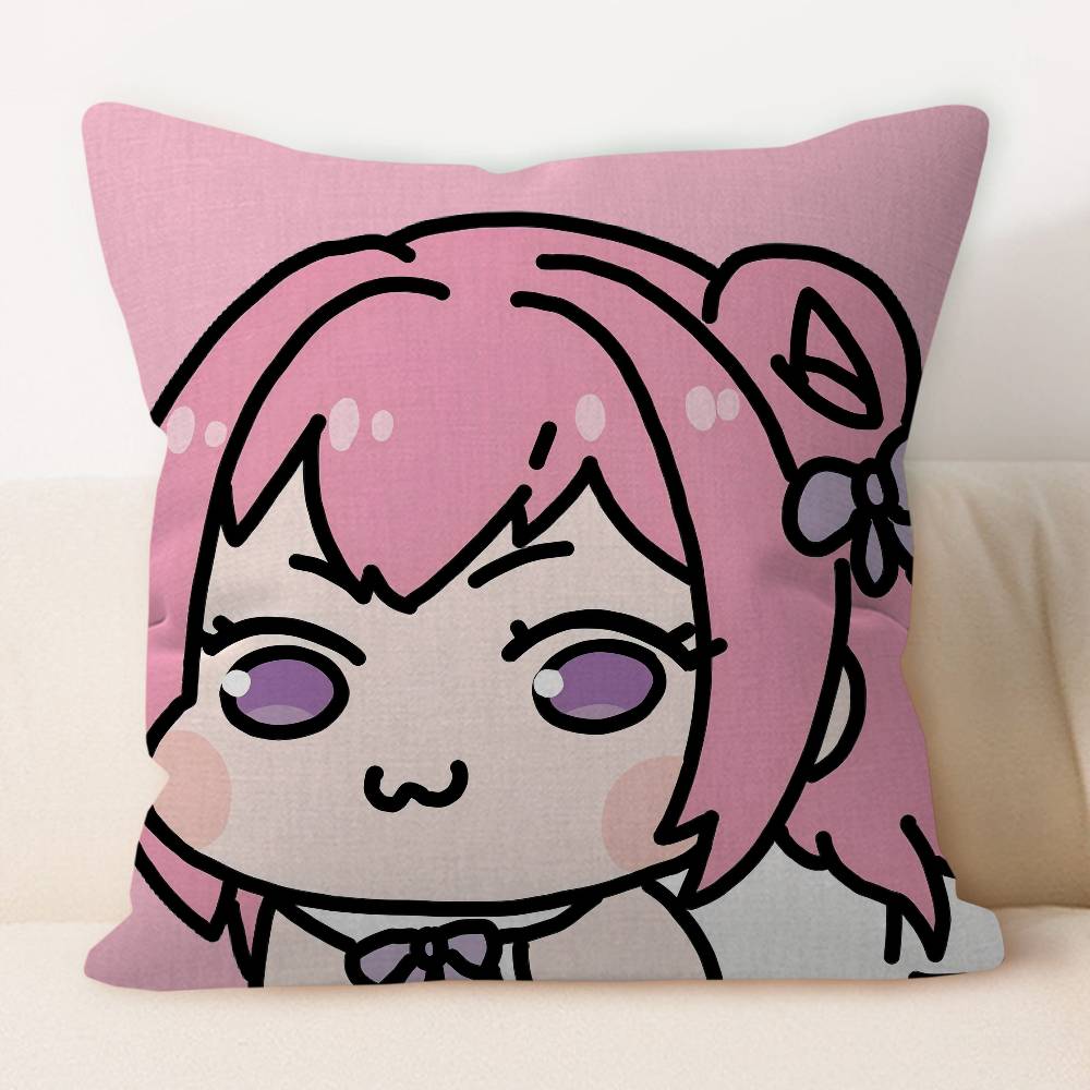 

D-Dorothy DORO Cartoon Animation Cushion Cover Pillowcase Upholstery Sofa Throw Pillow Home Decor Pillowcas 12x12Inch