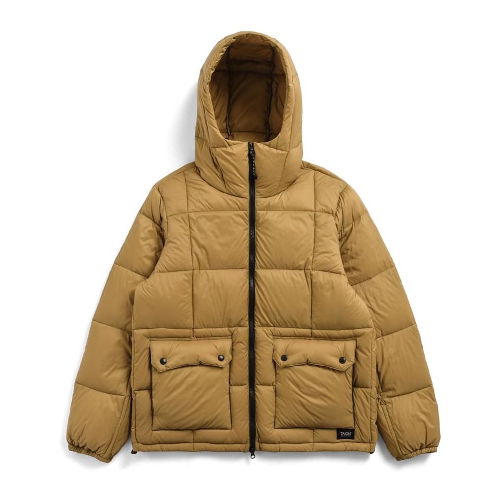 Taion Unisex Mountain Packable Volume Down Parka 106VZMT Beige XS