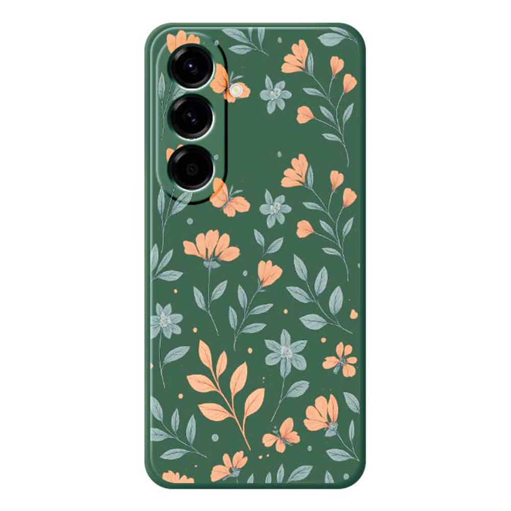 For Samsung Galaxy A56 5G Case Yellow Flowers Pattern Printing Straight Edge TPU Phone Back Cover