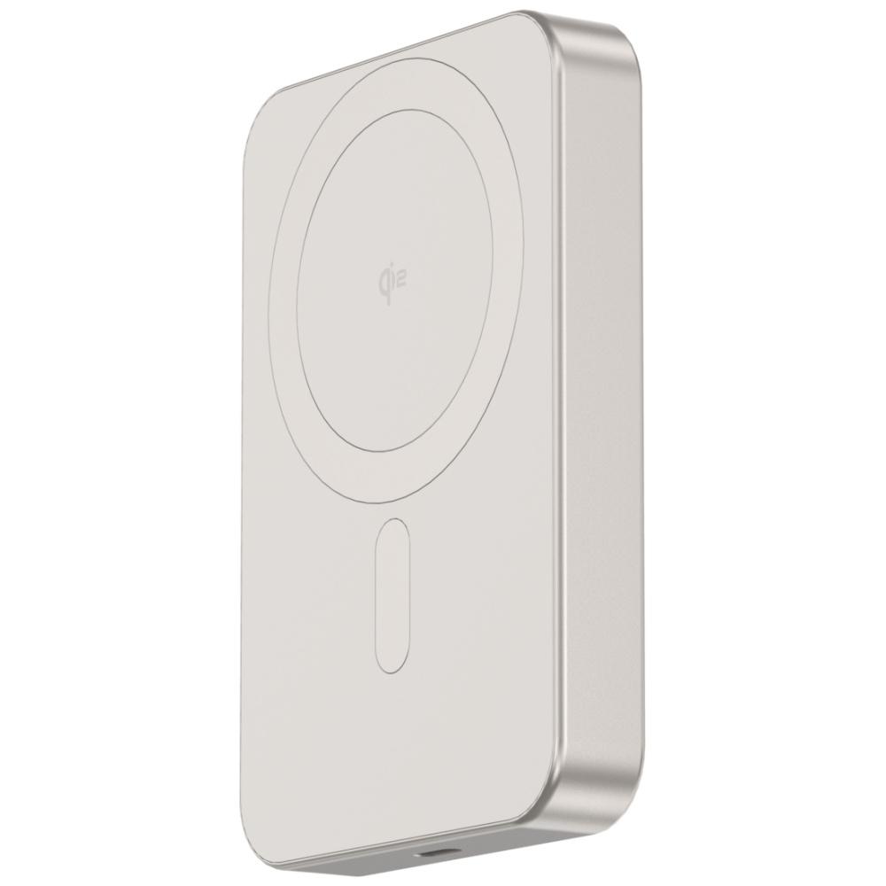 Mini Powerbank Cellline MagSafe 10000mAh Qi2 15W CL-MBP-03 Szary /grey Magnetic Wireless Mini Powerbank