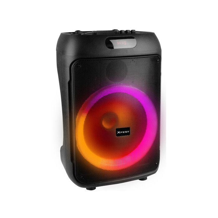 Haut-parleur Sans Fil - TREVI - XF 380 - 50W - Microphone Inclus - USB Et microSD