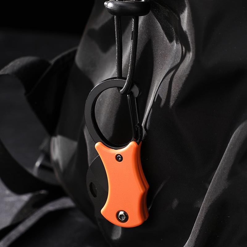 Portable Folding EDC Keychain Knife - Emergency Survival, Camping, and Unboxing Tool