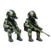 Action Soldiers with Weapons Statue Martial Desktop Decorations Collectible Home Decors Tactically Mini Soldier Figurine