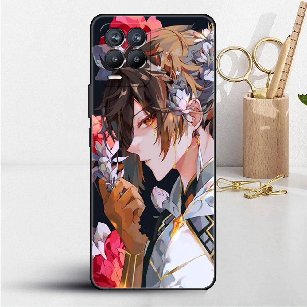 Genshin Impact Case For Realme 8 C21y GT Neo 2 3 8i C21 7 C11 6 C12 C35 C3 GT 9 Pro C12 Silicone TPU Phone Cover