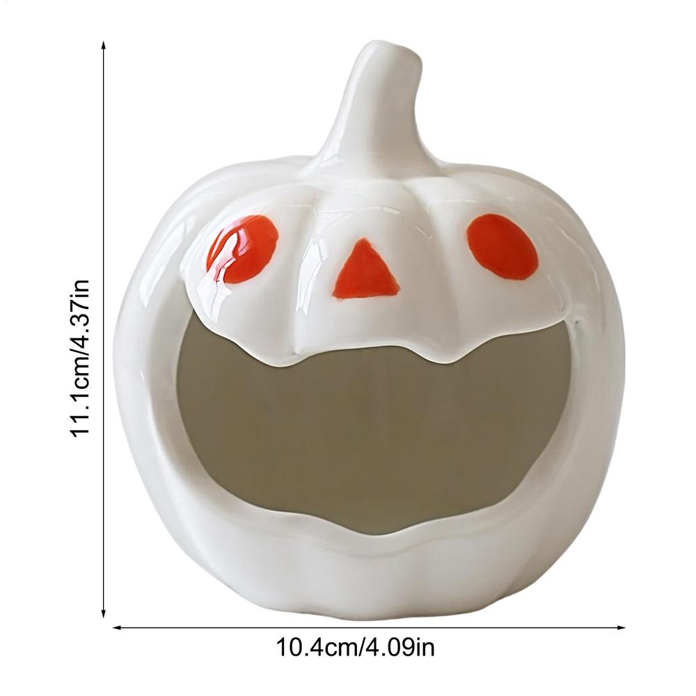 Candlestick Holders Halloween Candlestick Desktop Atmosphere Ornament Candle Ceramic Holder For Bathroom Bookshelves Holiday