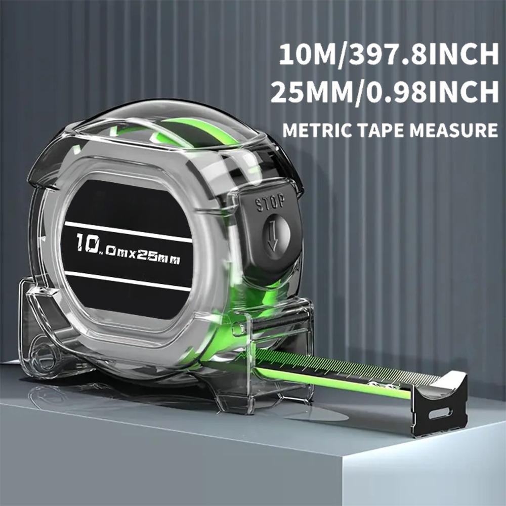 3/5/7.5/10M Self-Locking Tape Measure Fluorescent Tape Measure High Precision Thickened Wear-resistant Drop-proof Tape Measure