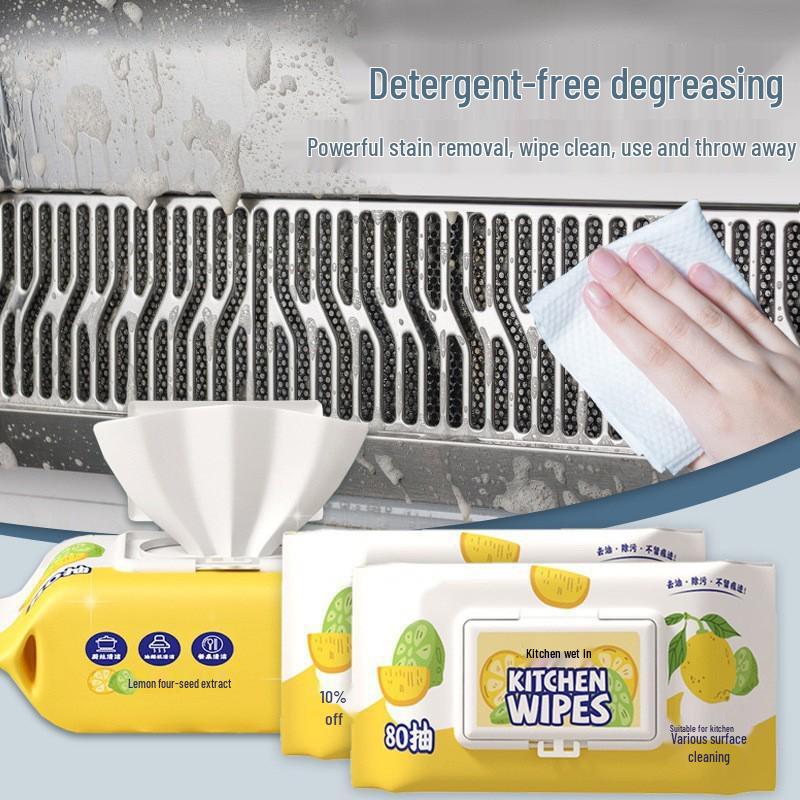 Kraftvolle Küchenentfettungs-Feuchttücher für Dunstabzugshauben