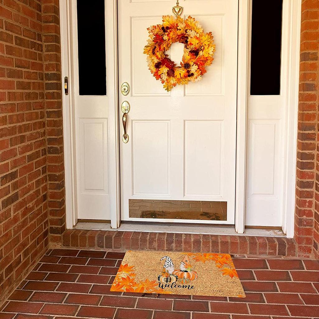 Thanksgiving Festival Decoration Front Door Carpet Indoor Outdoor - Mat