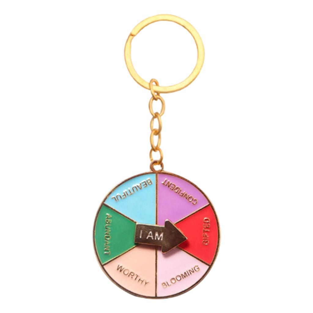 Rolig nyckelring för kvinnor män Beslutsvårare nyckelring Söt bilnyckelring för ryggsäck Julklapp till henne