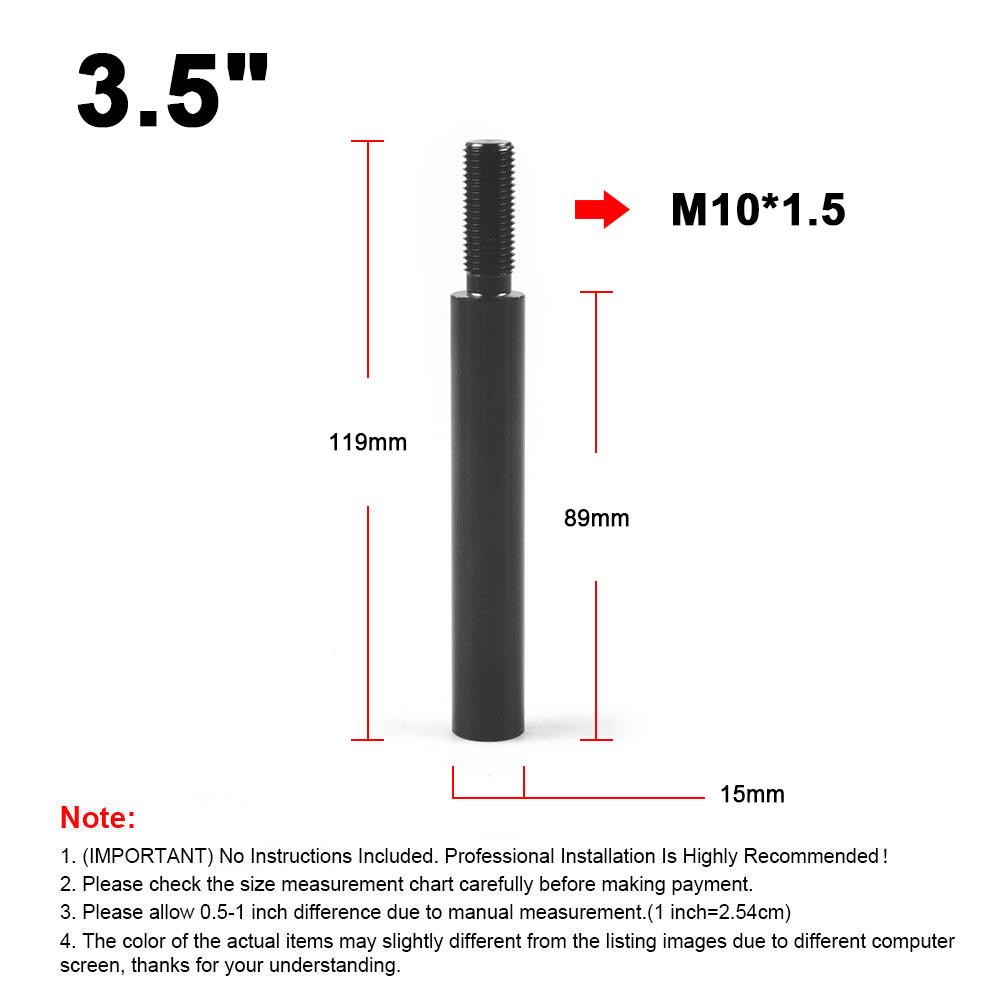 Universal Straight Shift Knob Extender Extension Car Lever Gear Shifter For Mazda for Honda for Toyota M10X1.5 M10X1.25 M12X1.25