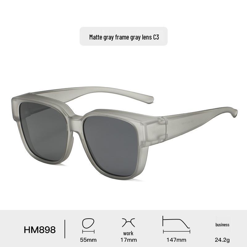 

Трендовые поляризационные солнцезащитные очки-клипоны из TR90 с защитой от УФ-лучей для мужчин и женщин