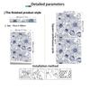 Floral Peel and Stick Wallpaper Blue White Boho Contact Paper for Bedroom Bathroom Removable Self Adhesive Wallpaper Rolls