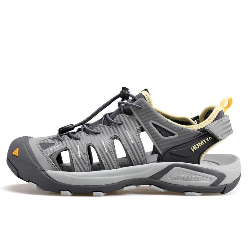 

HUMTTO Літнє взуття для чоловіків. Дихаючі чоловічі сандалі. На відкритому повітрі. Піші прогулянки. Водні пляжні сандалії. Кемпінг. Риболовля. Скелелазіння. Чоловічі кросівки. 39 сірий