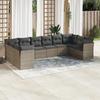 VidaXL Garden Lounge Set with Cushions 10 Pcs Grey Wicker 3218200