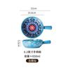 Bohemian Ceramic Handle Bowl, Home Creative Fruit Salad Bowl, Instant Noodle Bowl With Handle, Oven Baking Bowl, Heat-Resistant