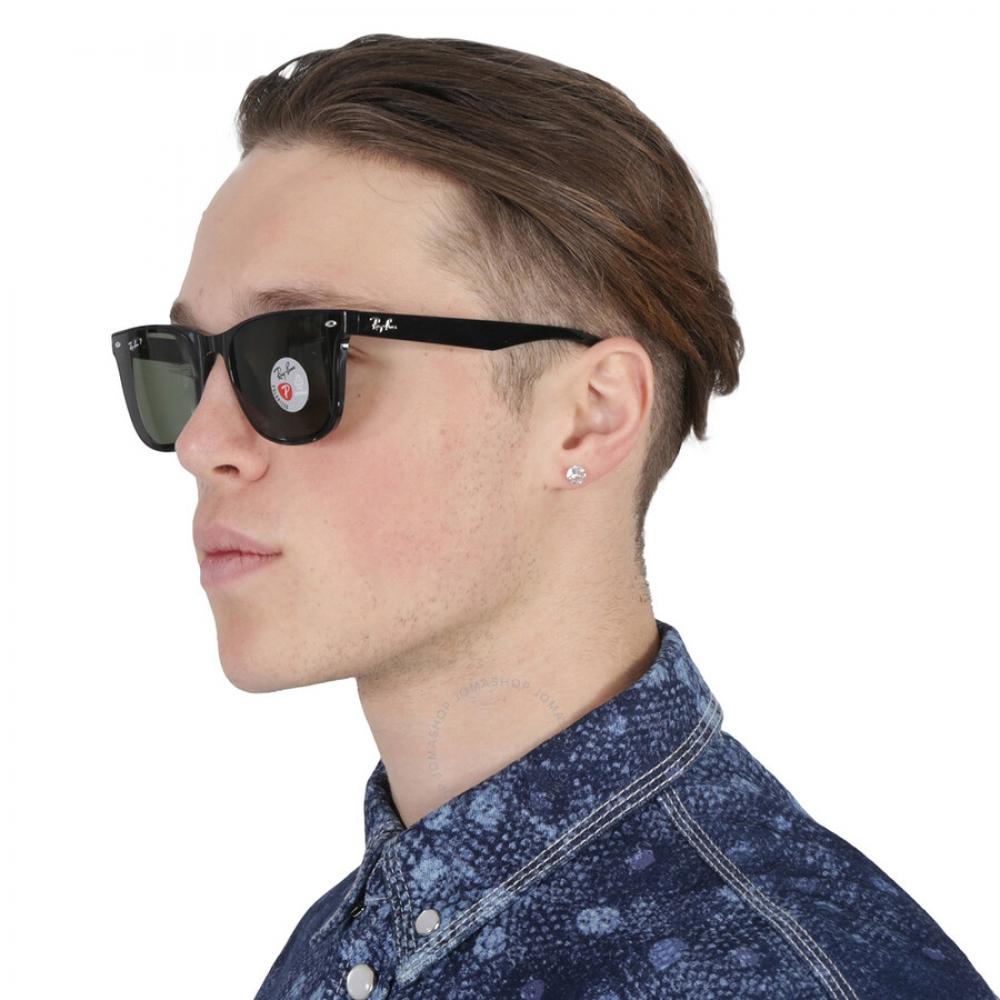 Ray Ban Polarized Dark Green Square Unisex Sunglasses Rb4420 601 9a 65