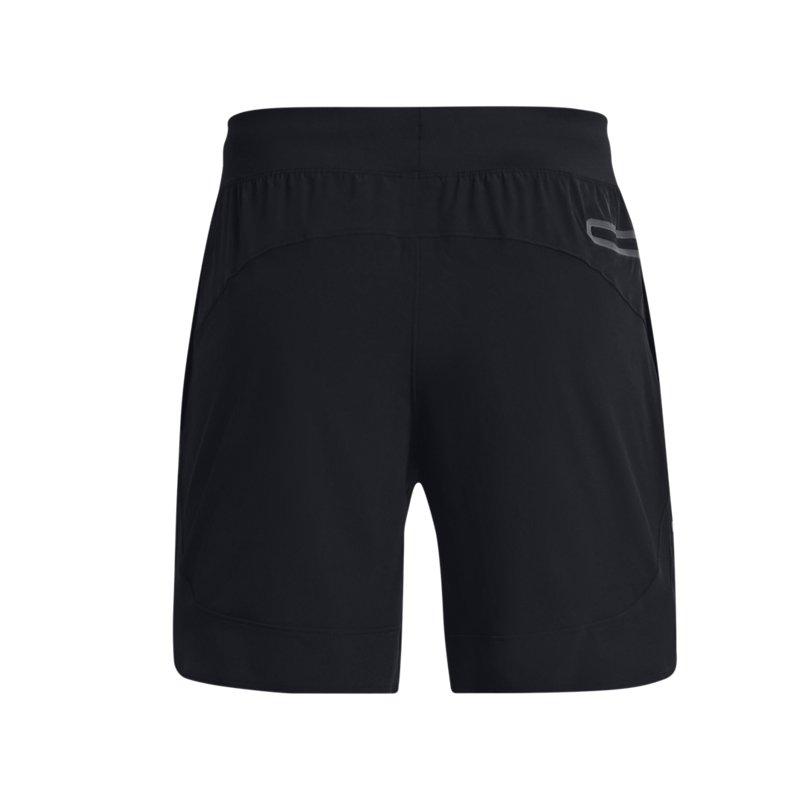Under Armour Johnson Series Solid Color Elastic Waist Training Shorts Men shorts Black 1380544-001