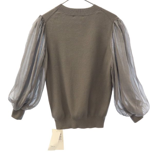 FRAY I.D Long sleeve Sheer knit F gray Cut Women Used