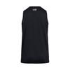 Under Armour Tech Logo Print Quick-Dry Round Neck Sleeveless Vest Women Tops Black 1383655-001