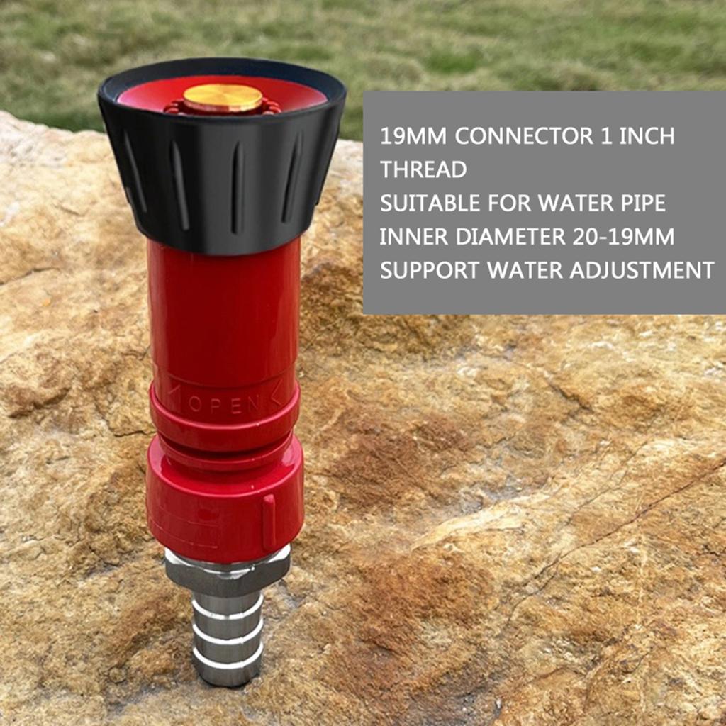 High Pressure Hose Nozzle Powerful Red for Gardening Garden Watering Outdoor Garden High Pressure Sprinkler Head Heavy Duty