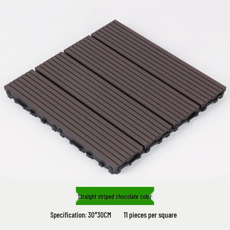 Waterproof WPC Balcony & Garden Flooring - Easy Snap-On, Anti-Corrosion, Ideal for Outdoors & Indoors.