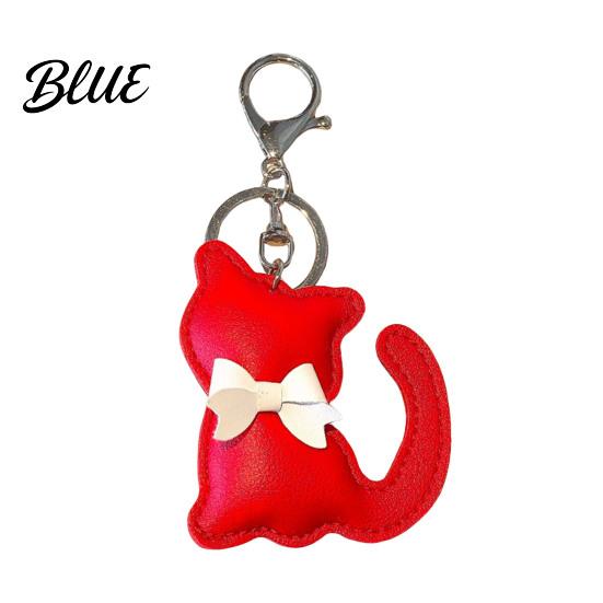 Bag Hanging Keychain Pendant Imitation Leather Simulated Cat Toy Shape
