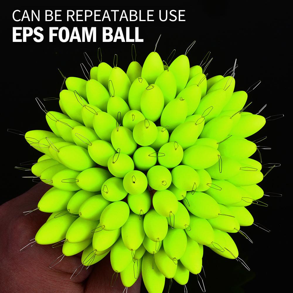 Seven Star Float Space Bean Traditional Eye Catching Elliptical Olive Shaped Fish Float 100 Pcs/Pack Fishing Gear Accessories