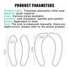 2Pc/Set Universal Toilet Seat Cover Soft Wc Paste Toilet Sticky Seat Pad Washable Bathroom Seat Lid Cover Pad Cushion