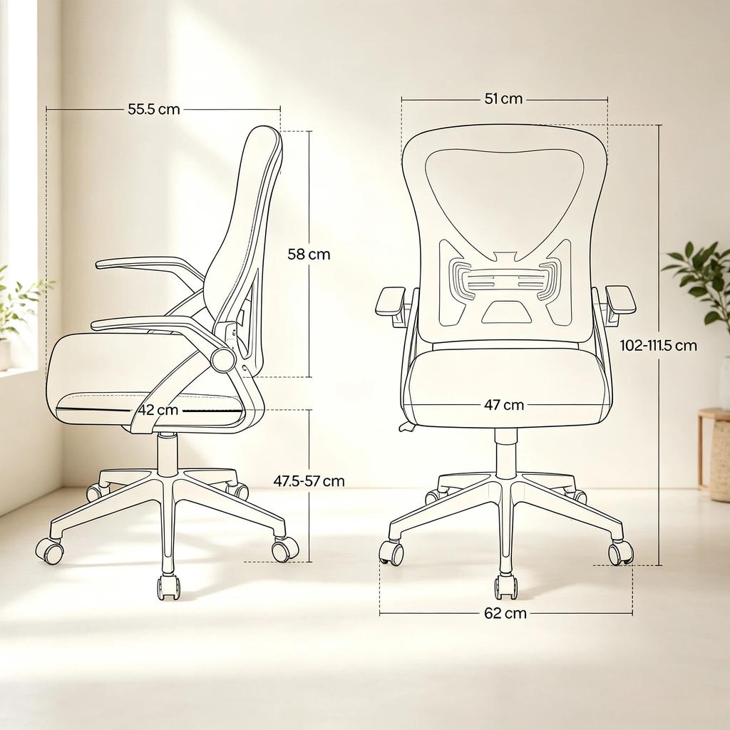 Comfortable Swivel Chair, Ergonomic Office Chair with Adjustable Backrest, Modern Workplace Chair, Versatile Desk Chair (only with 1pc desk chair)
