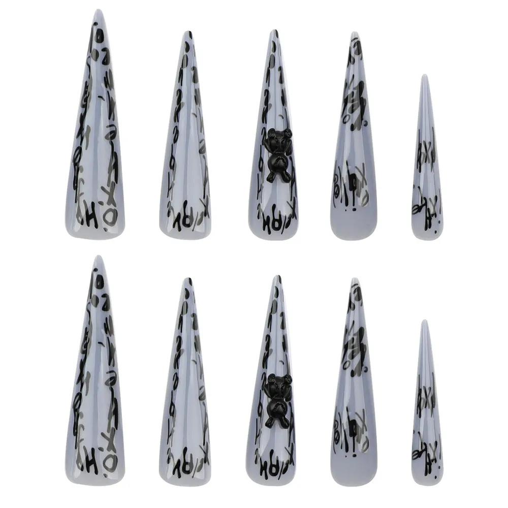 Brown Nail , Fashionable European And American , Wearable Nail Extensions, Ready-made And Detachable Nail .2ml
