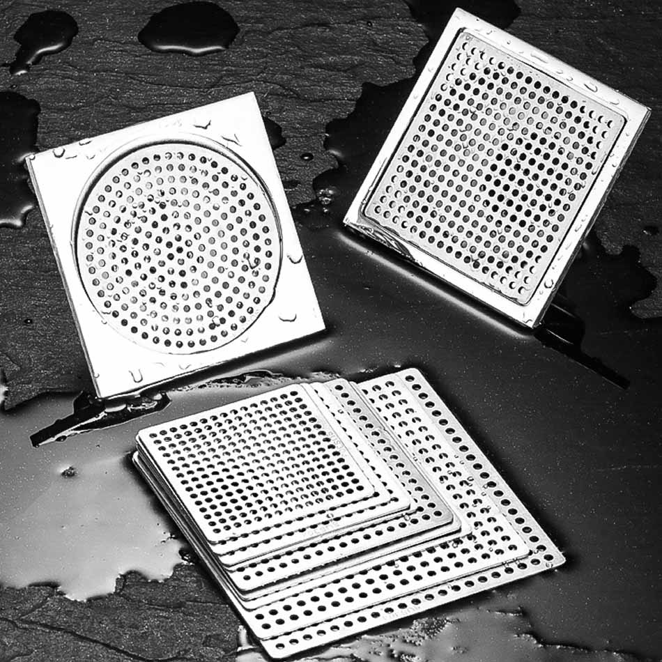 Round Floor Drain Cover 304 Stainless Steel Hair Filter Catcher Stopper Net for Bathroom Kitchen WC Anti Odor Floor Drain Cover